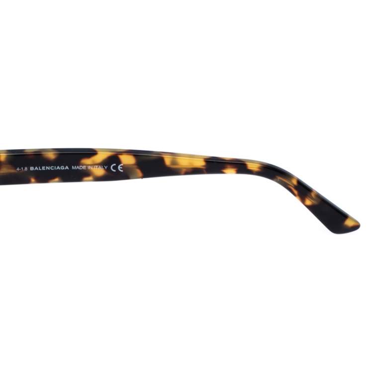 Pre Owned Balenciaga Brown Tortoiseshell Cateye Sunglaases