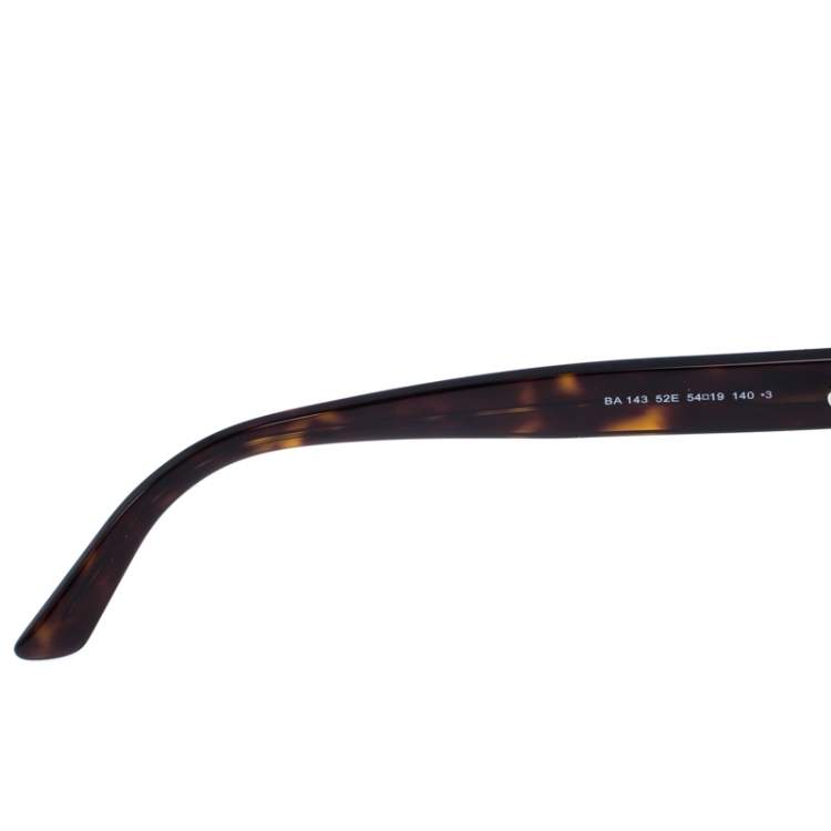Pre Owned Balenciaga Brown Tortoise BA 143 Logomania Cat Eye Sunglasses