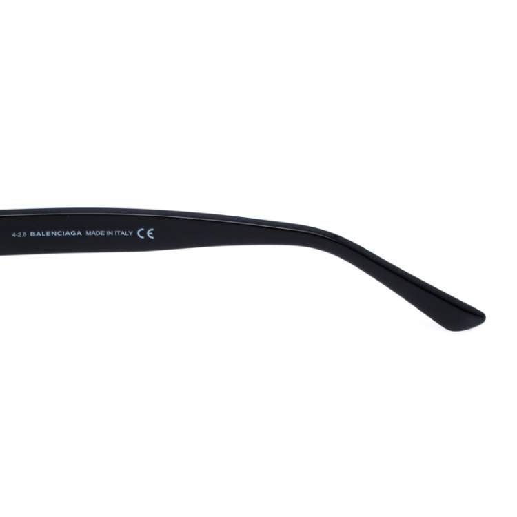 Pre Owned Balenciaga Black BA 133 Logomania Cat Eye Sunglasses