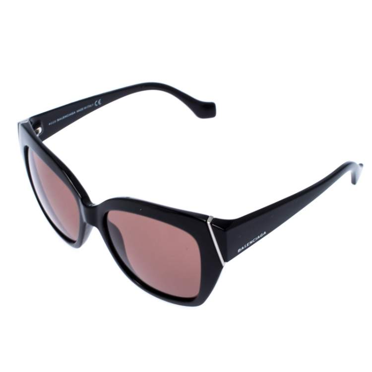 Pre Owned Balenciaga Black Gradient BA 99 Cat Eye Sunglasses
