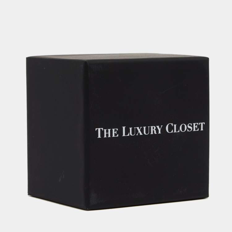 Pre Owned Balenciaga Black Textured Leather Cycle Bracelet