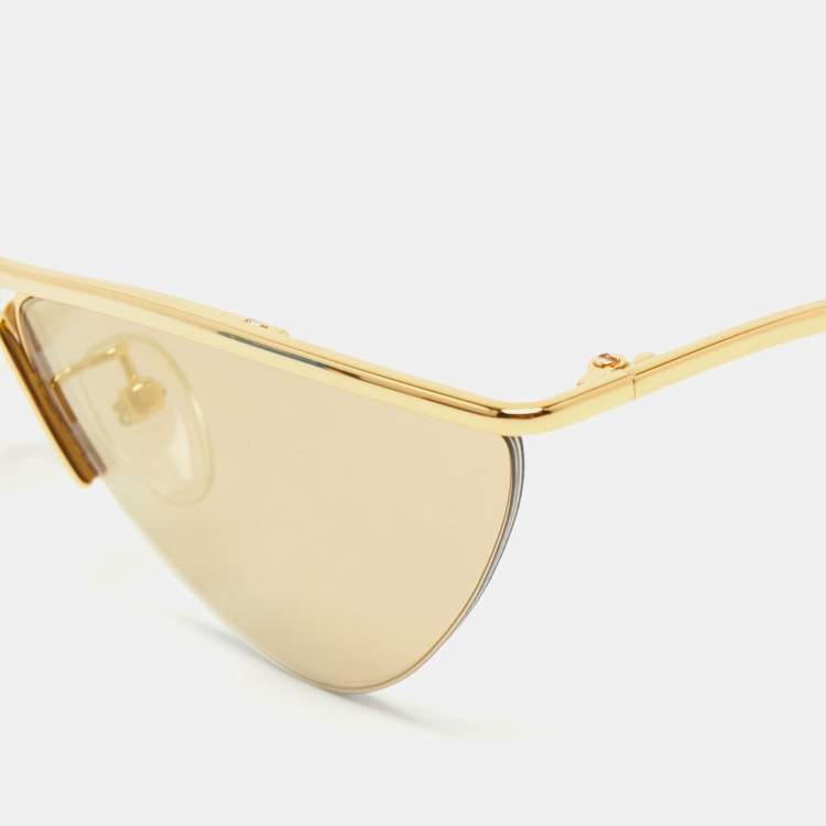Pre Owned Balenciaga Yellow BB0093S Cat Eye Sunglasses