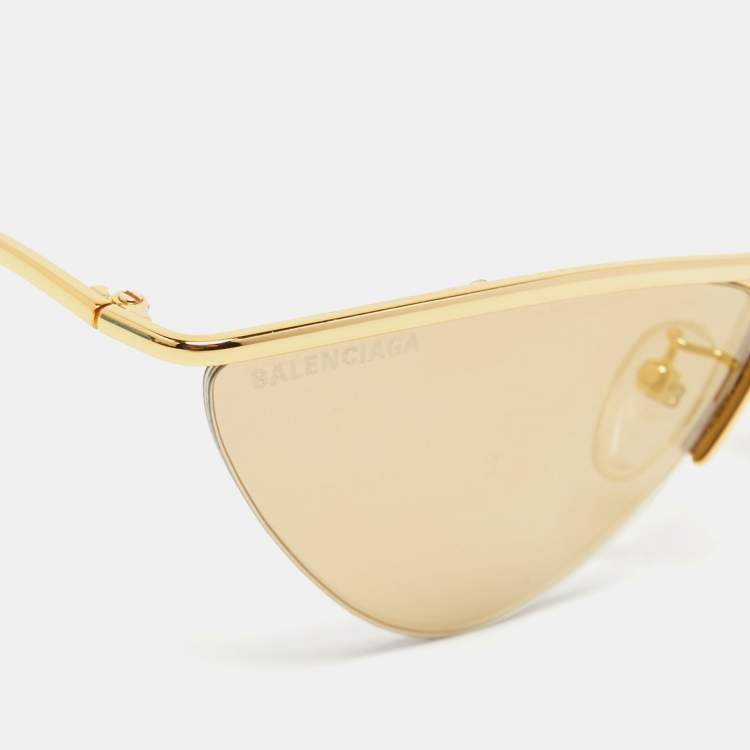 Pre Owned Balenciaga Yellow BB0093S Cat Eye Sunglasses