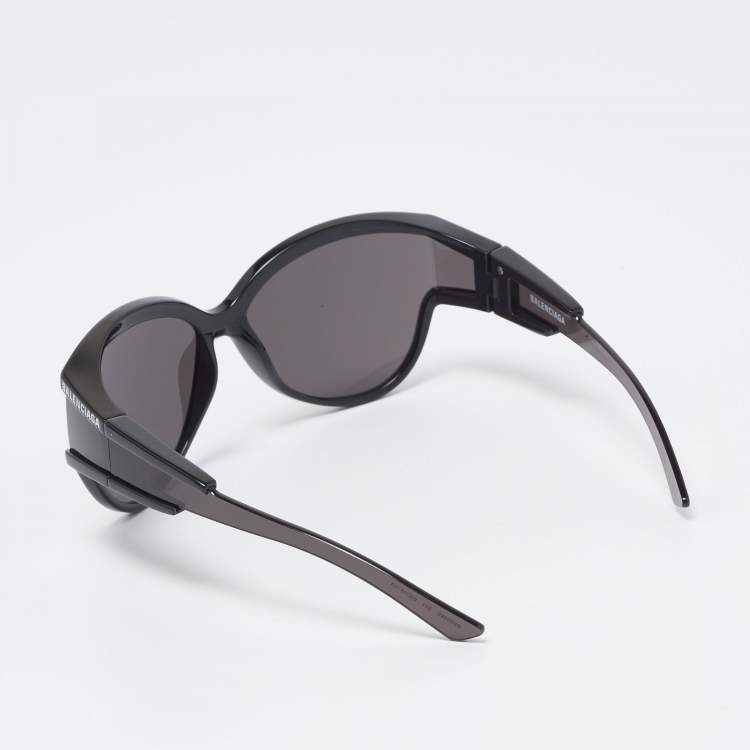 Pre Owned Balenciaga Black BB0038S Cat Eye Sunglasses