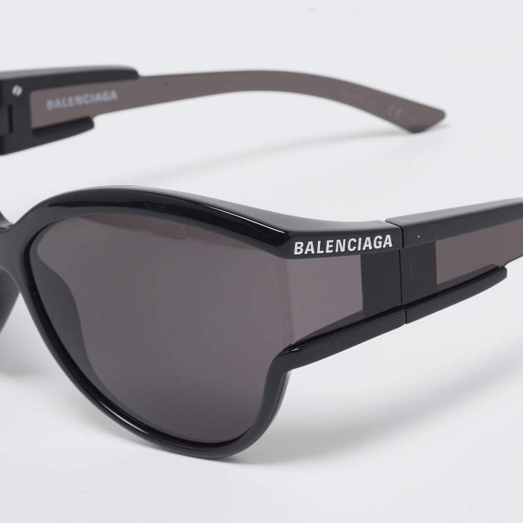 Pre Owned Balenciaga Black BB0038S Cat Eye Sunglasses