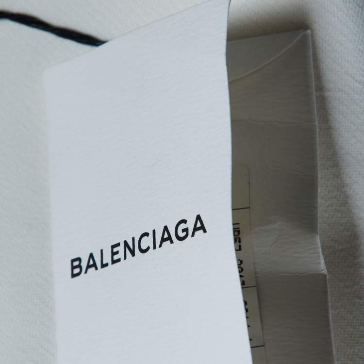 Pre Owned Balenciaga Off-White Crepe Contrast Lace Trim Top S