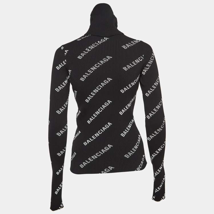 Balenciaga logo turtleneck online