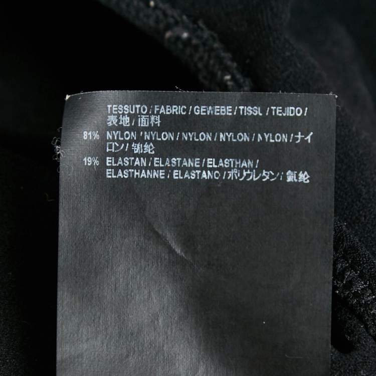Pre Owned Balenciaga Black Logo Print Jersey Tank Top M