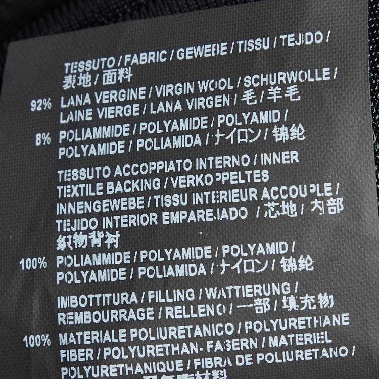 Pre Owned Balenciaga Black Boucle Wool Midi Skirt S
