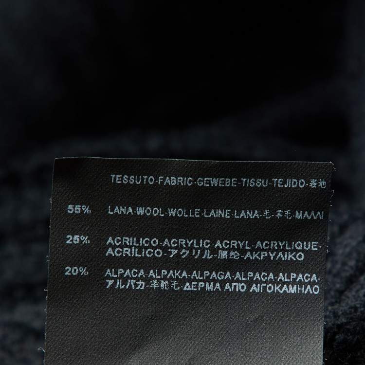 Pre Owned Balenciaga Black Wool Blend Jumper S