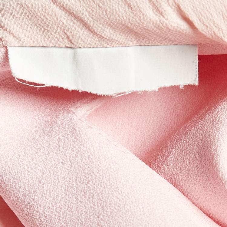 Pre Owned Balenciaga Pink Crepe Sleeveless Top S