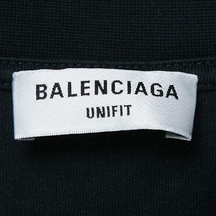 Pre Owned Balenciaga Black The Simpsons Print Cotton Unifit T-Shirt L