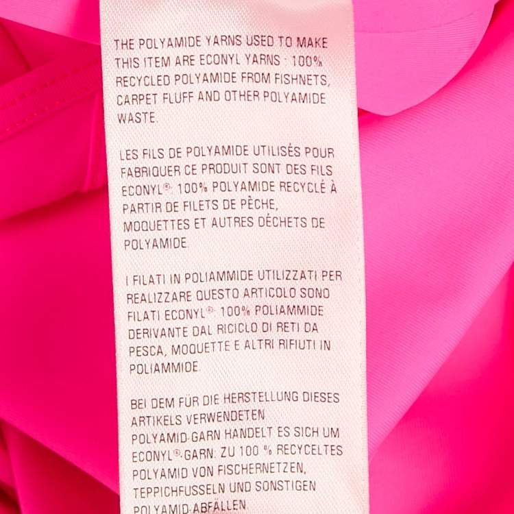 Pre Owned Balenciaga Fuchsia Pink Jersey Asymmetric Mini Dress M