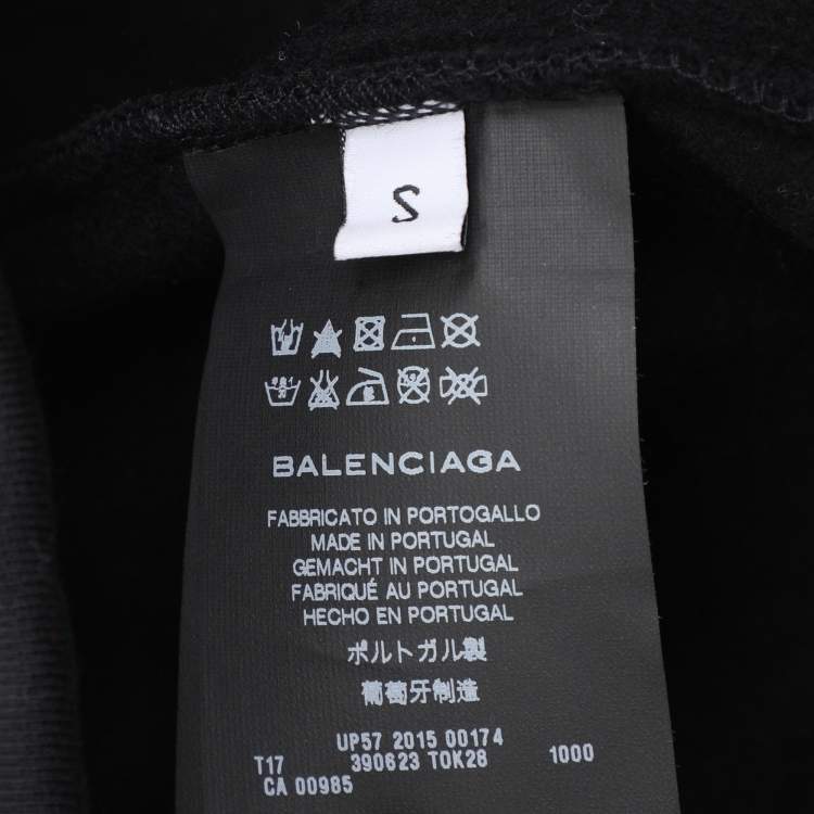 Pre Owned Balenciaga Black Jersey Track Pants S