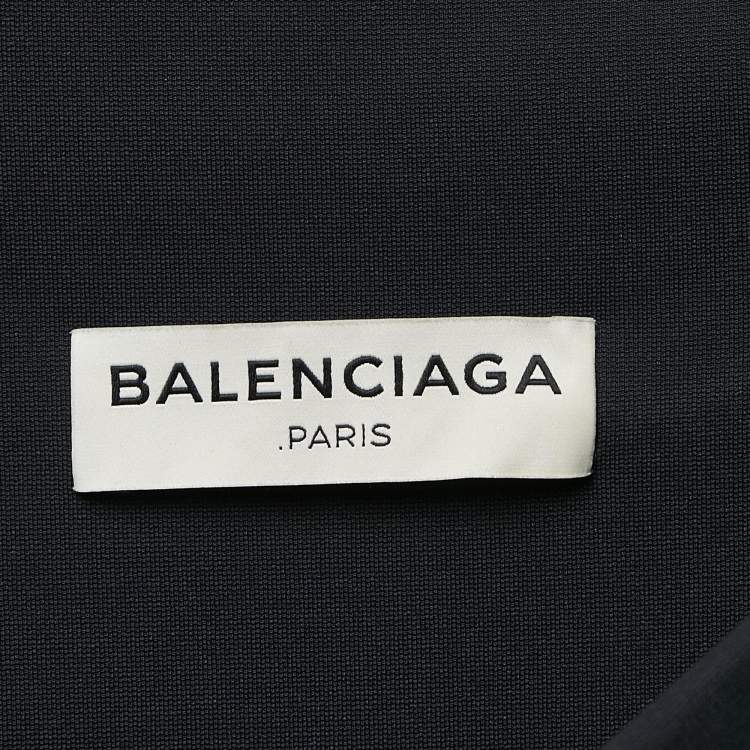 Pre Owned Balenciaga Grey Jersey Asymmetric Mini Bodycon Dress S