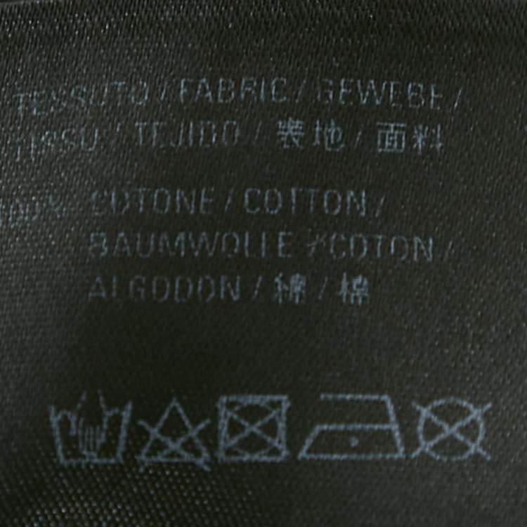 Pre Owned Balenciaga Faded Black Logo Print Jersey Crewneck T-Shirt M