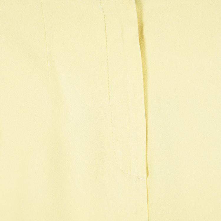 Pre Owned Balenciaga Yellow High Waist Tapered Pants S
