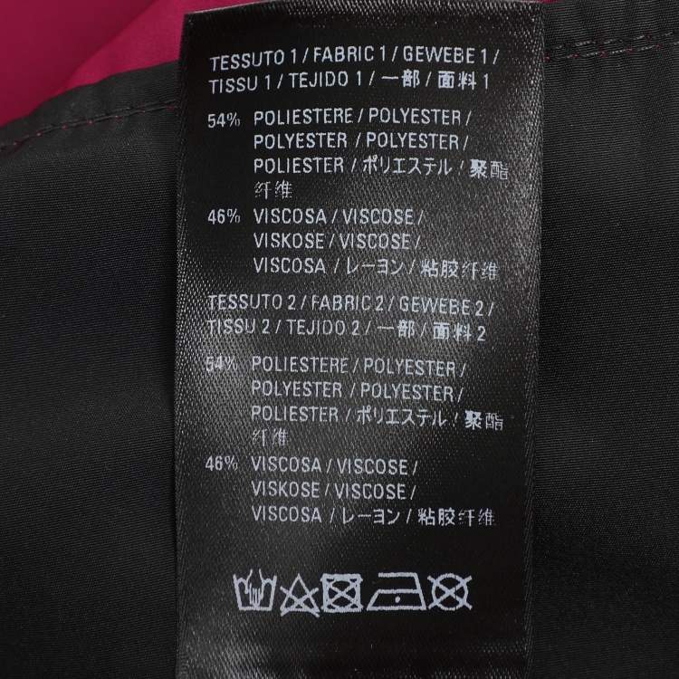 Pre Owned Balenciaga Purple Logo Printed Synthetic Windbreaker Jacket S
