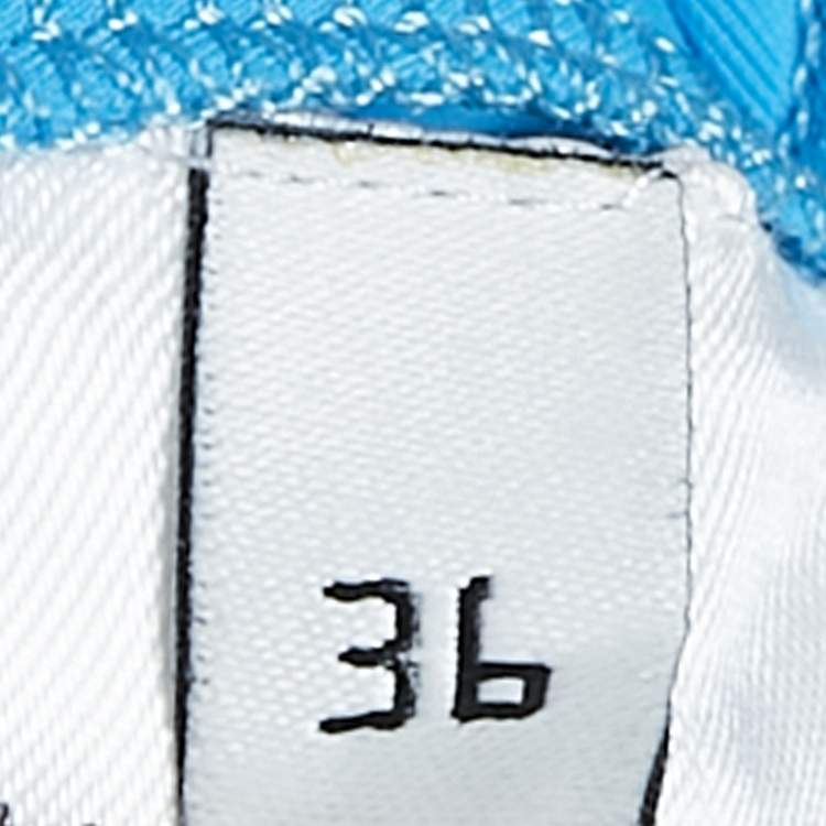 Pre Owned Balenciaga Blue Jersey Ruched Asymmetric Mini Dress S
