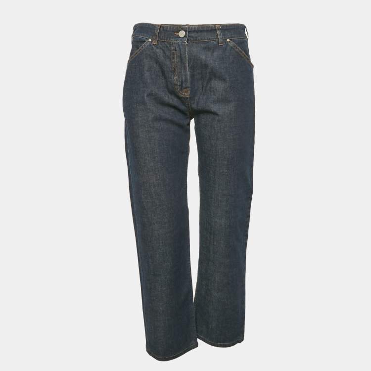 Pre Owned Balenciaga Blue Denim Straight Leg Jeans M Waist 29"