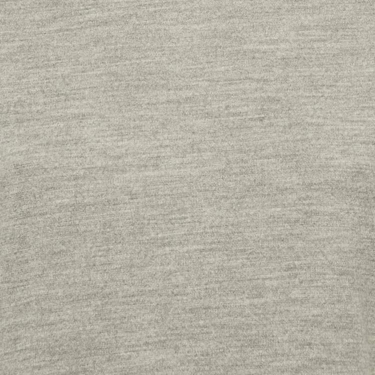 Pre Owned Balenciaga Grey Wool Button Front Top S