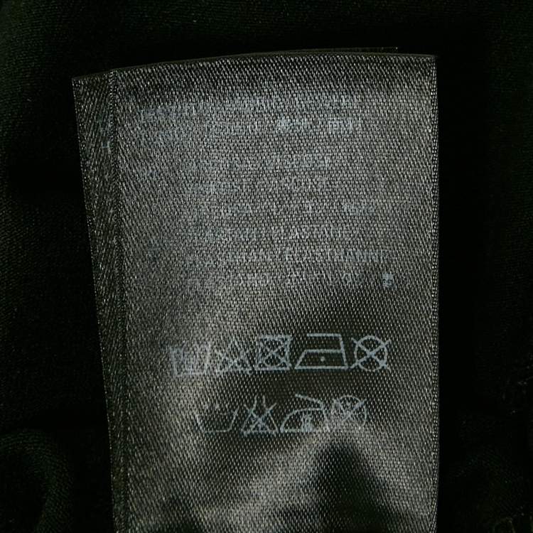Pre Owned Balenciaga Black All-Over Jersey Crewneck T-Shirt M