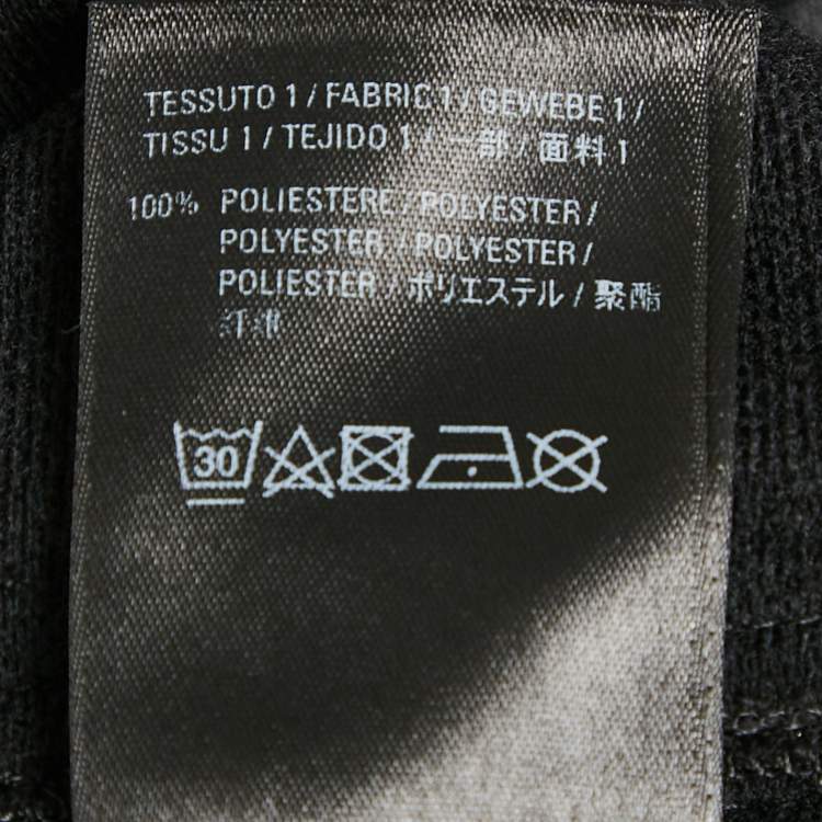 Pre Owned Balenciaga Black Logo Striped Jersey Track Pants S