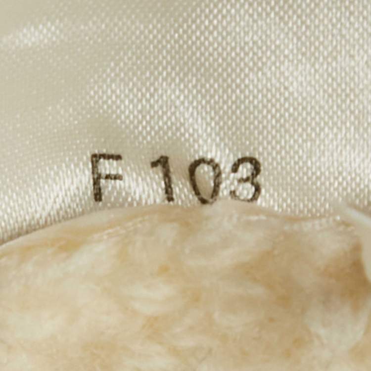 Pre Owned Balenciaga Off-White Rib Knit V-Neck Sweater M