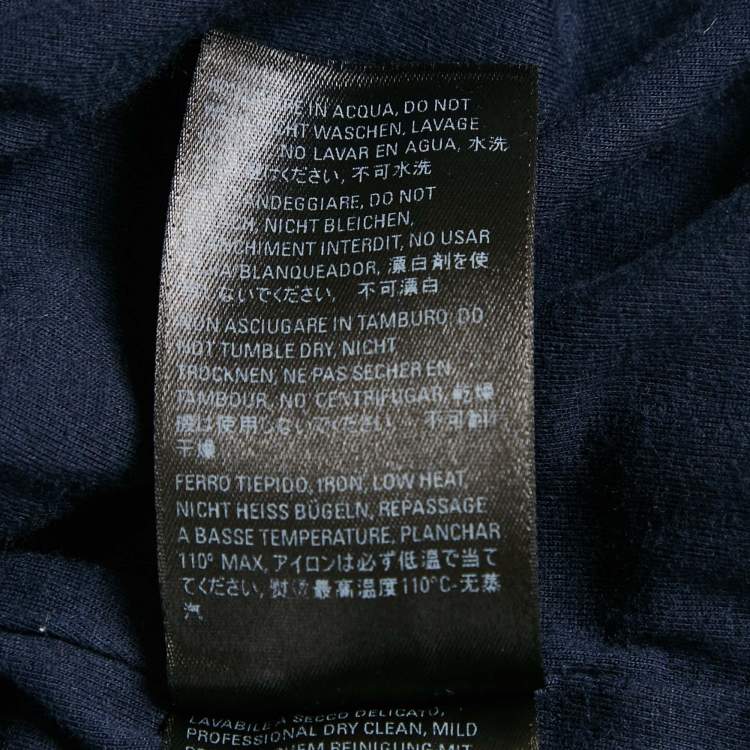Pre Owned Balenciaga Wardrobe Unisex Navy Blue Polyamide Side Stripe Detail Track Pants M