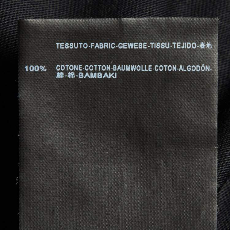 Pre Owned Balenciaga Black Printed Cotton Knit T-Shirt S