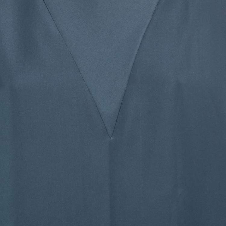 مملوكة مسبقًا Balenciaga Navy Blue Crepe Tie -Up Top M 