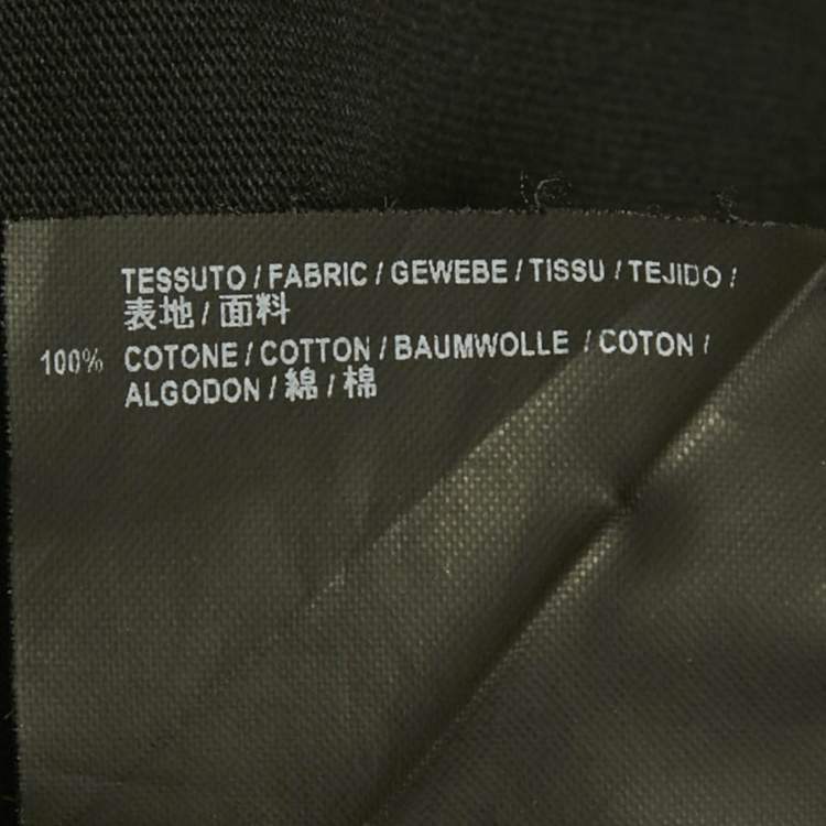 Pre Owned Balenciaga Black Logo Print Cotton Crewneck T-Shirt S
