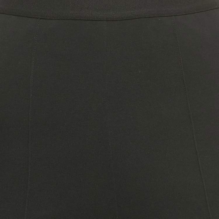 Pre Owned Balenciaga Black Logo Waist Jersey Active Leggings S