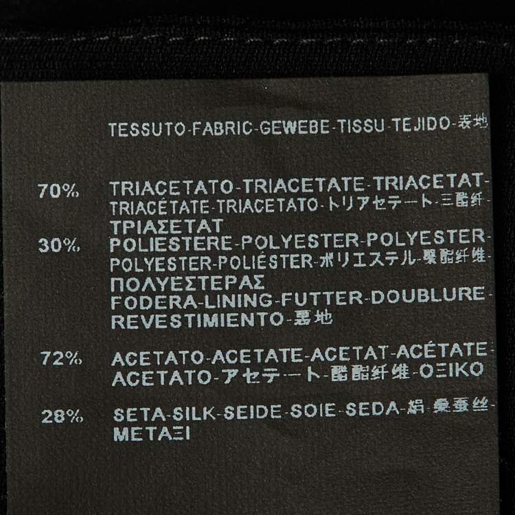 Pre Owned Balenciaga Black Crepe Trousers L