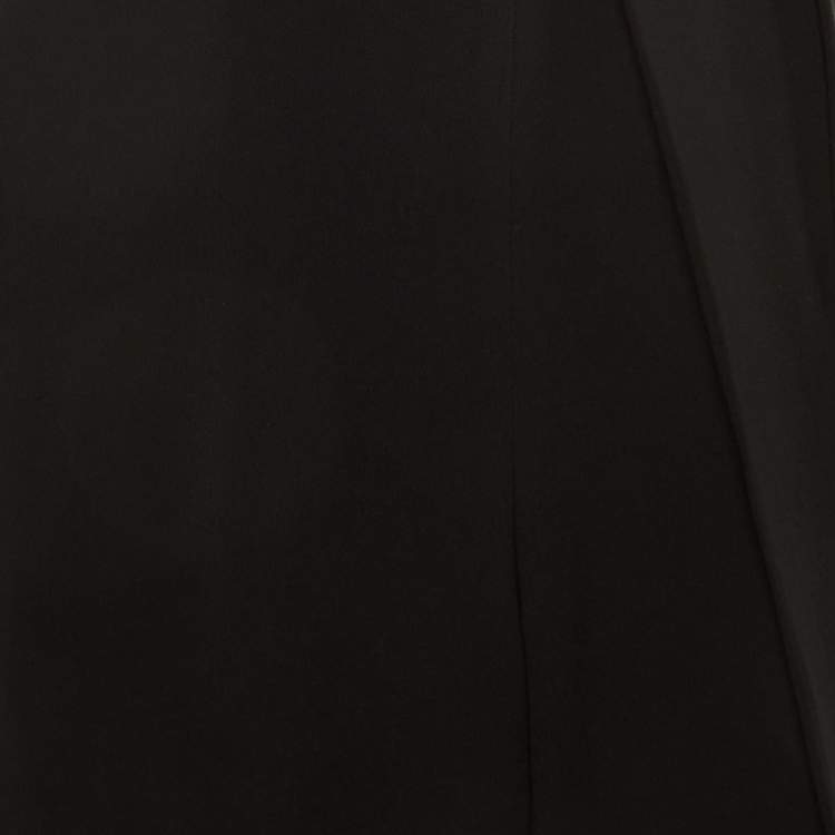 Pre Owned Balenciaga Black Crepe Trousers L