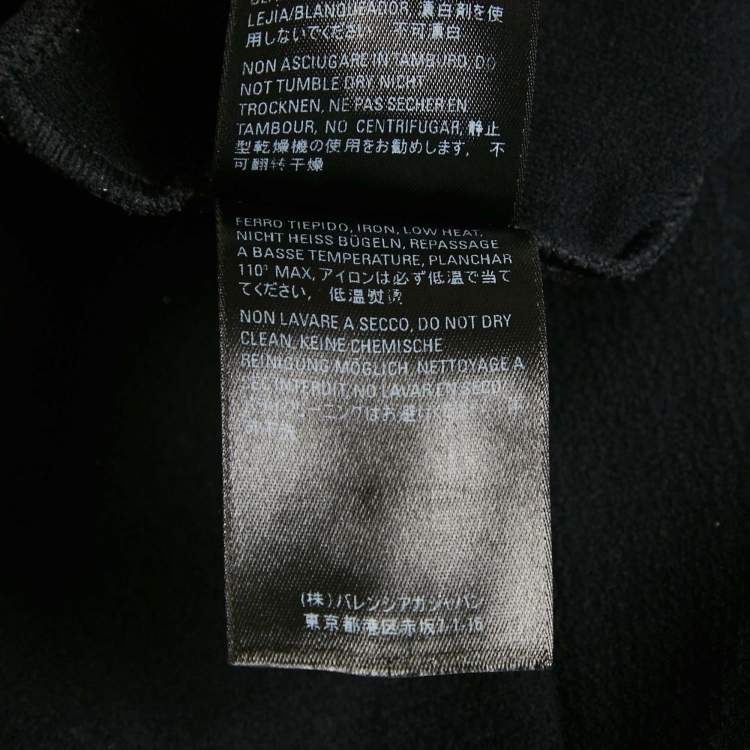 مملوكة مسبقًا Balenciaga Black Logo Print Jersey T-Shirt M