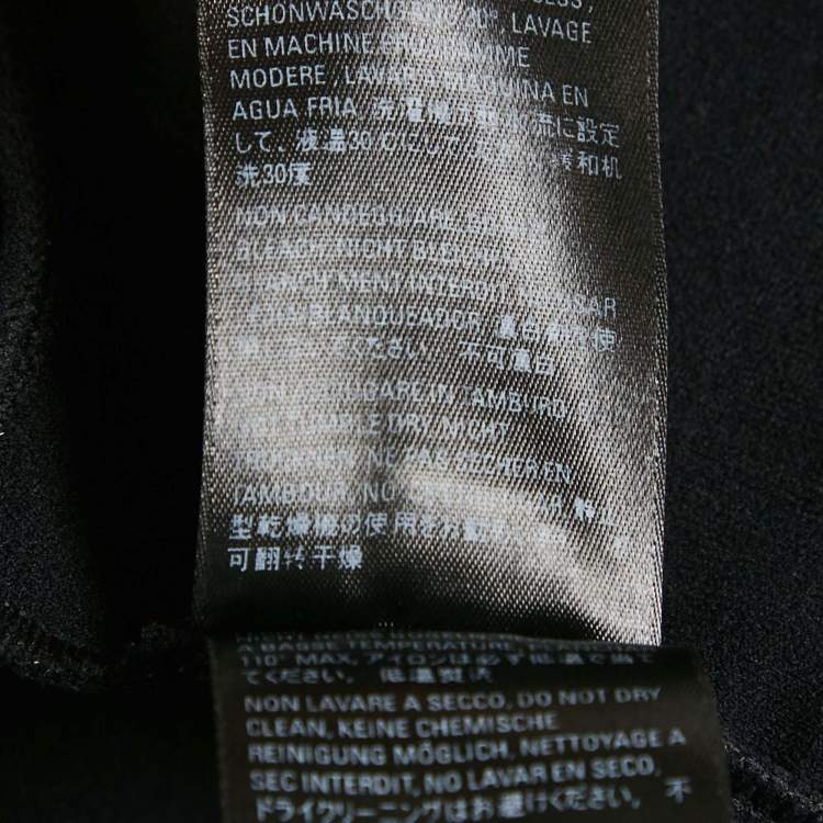 مملوكة مسبقًا Balenciaga Black Logo Print Jersey T-Shirt M