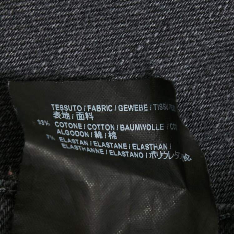 Pre Owned Balenciaga Dark Grey Denim Skinny Jeans M