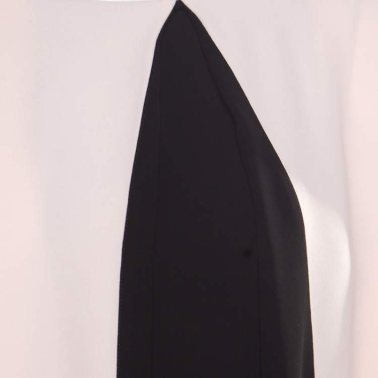 Pre Owned Balenciaga Pink and Black Inverted Pleat Detail Tunic S