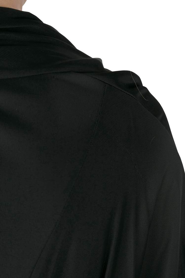 Pre Owned Balenciaga Black Stretch Knit Cowl Neck Fitted Mini Dress M