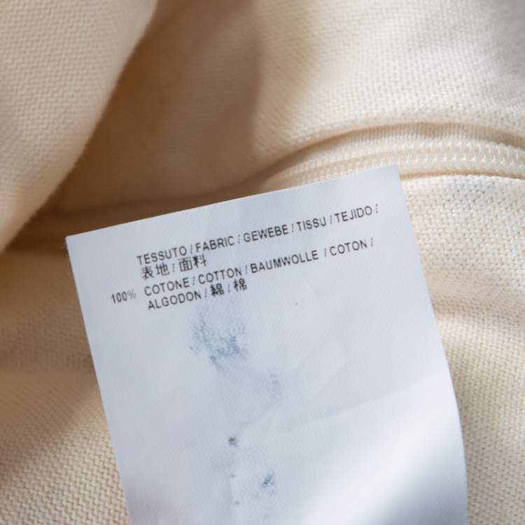 Pre Owned Balenciaga Cream Cotton Wrinkled Detail Sweatshirt M 