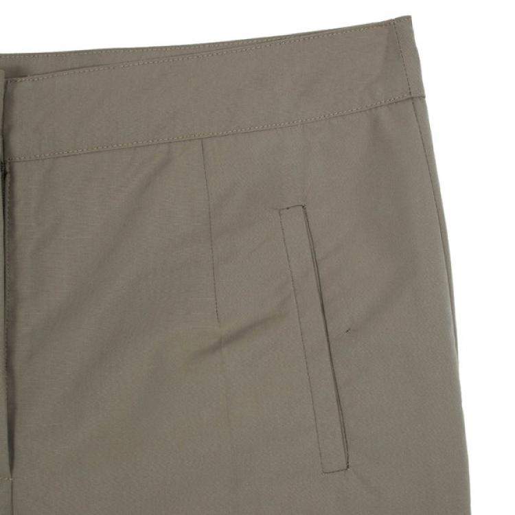Pre Owned Balenciaga Khaki Cotton Pants XS