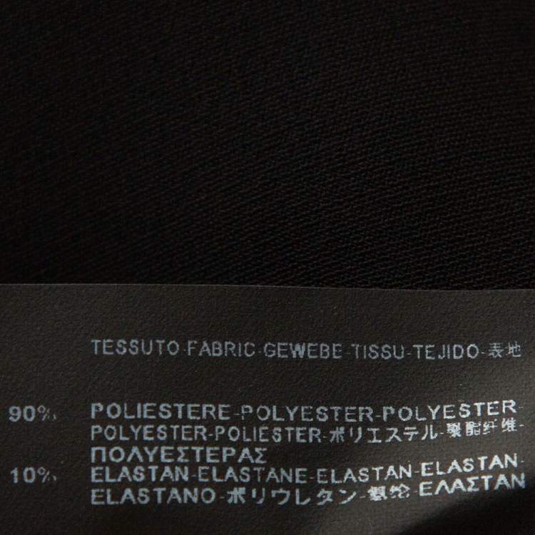 Pre Owned Balenciaga Black Stretch Asymmetric Tailored Jacket S 