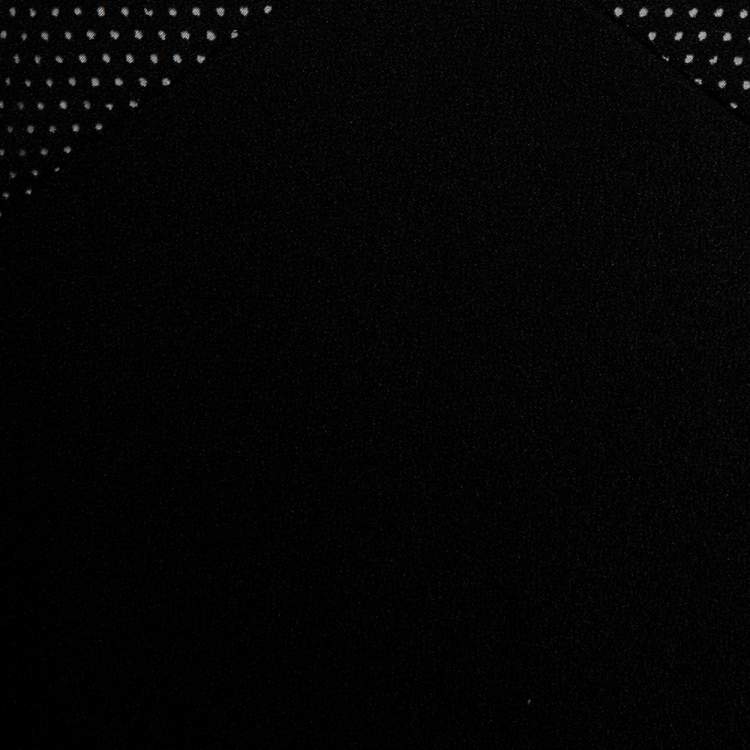 Pre Owned Balenciaga Black Knit Perforated Detail Sleeveless Dress L