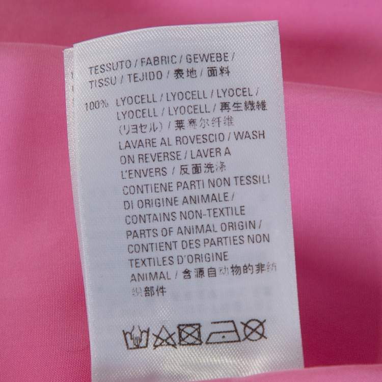 Pre Owned Balenciaga Pink Poplin New Swing Oversized Shirt S