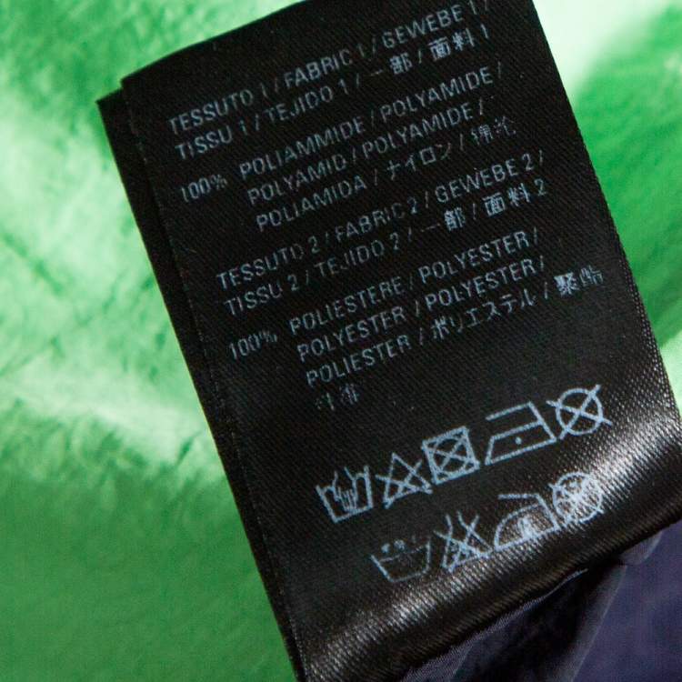 Pre Owned Balenciaga Color Block Logo Oversized Zip Up Jacket S