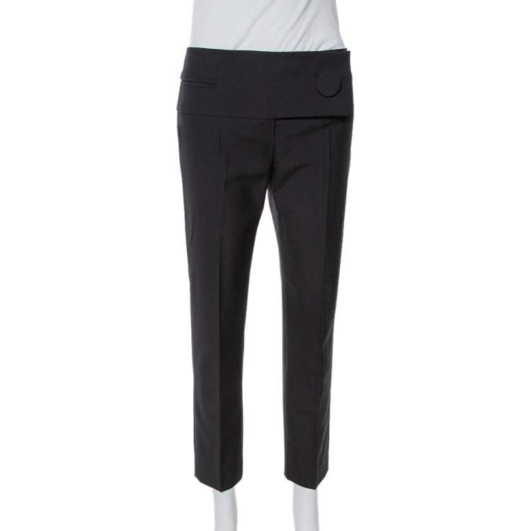Balenciaga Pleated Straight Pants Black