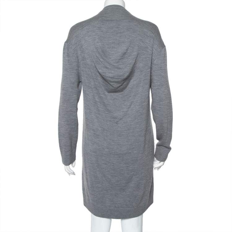 Pre Owned Balenciaga Grey Wool & Cashmere Oversized Sweater Dress M
