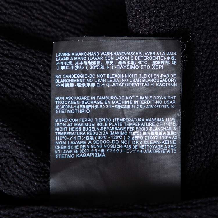 Pre Owned Balenciaga Black Textured Silk Contrast Overlay Detailed Sleeveless Mini Dress M