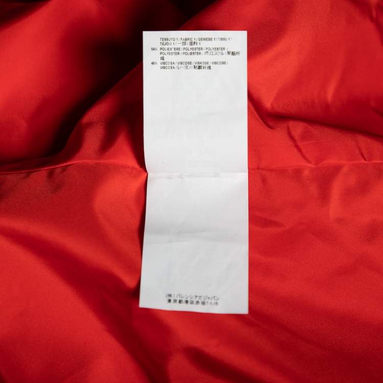 Pre Owned Balenciaga Colorblock Logo Printed Synthetic Windbreaker Jacket M